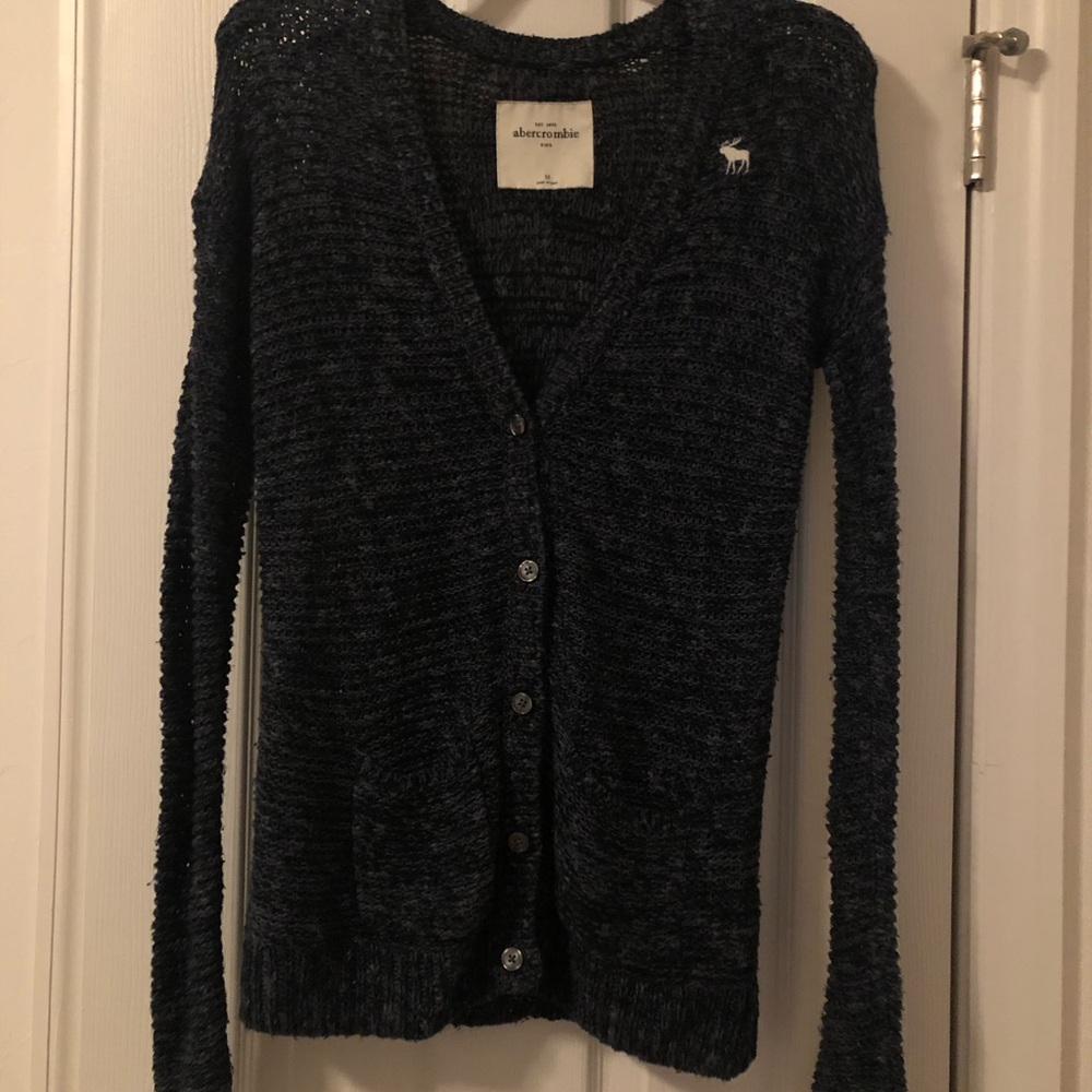 Abercrombie Kids Navy Blue Knitted Cardigan